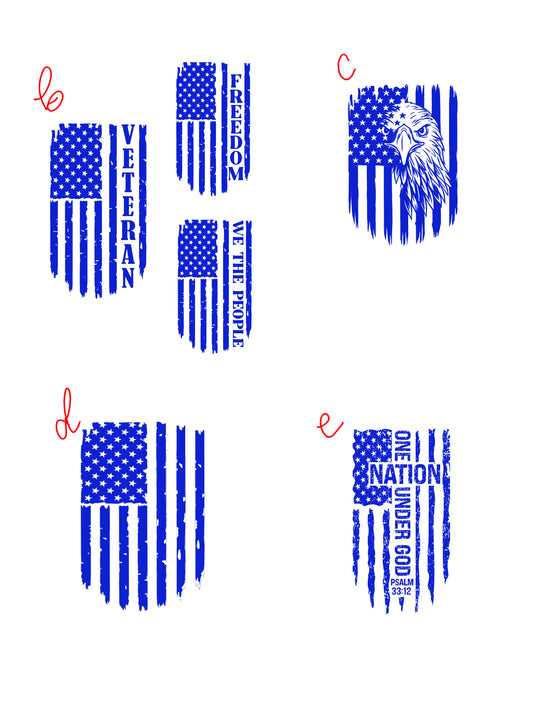 Father's Day Tumbler: Red White Blue