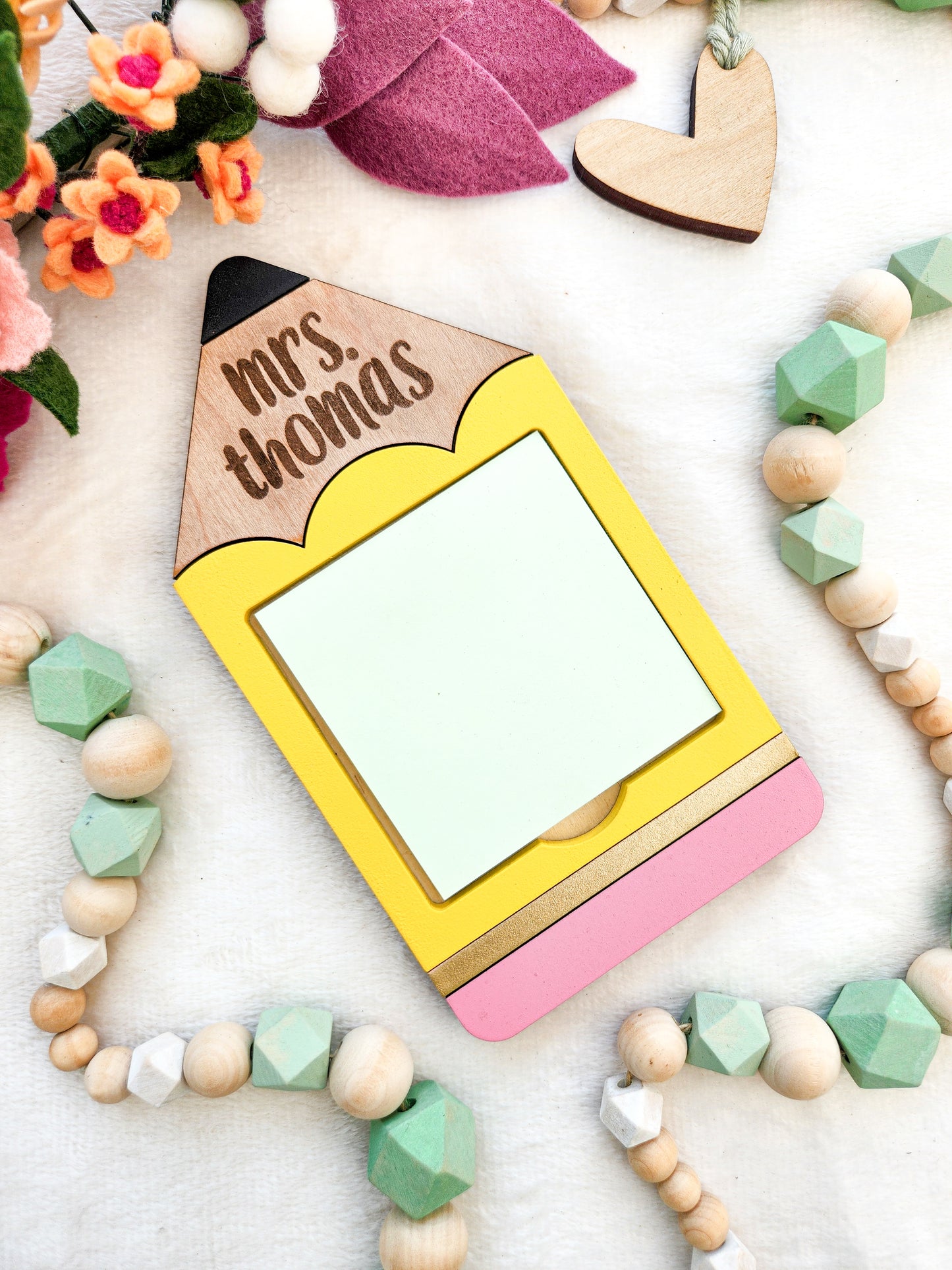 Pencil Sticky Note Holder For Teacher