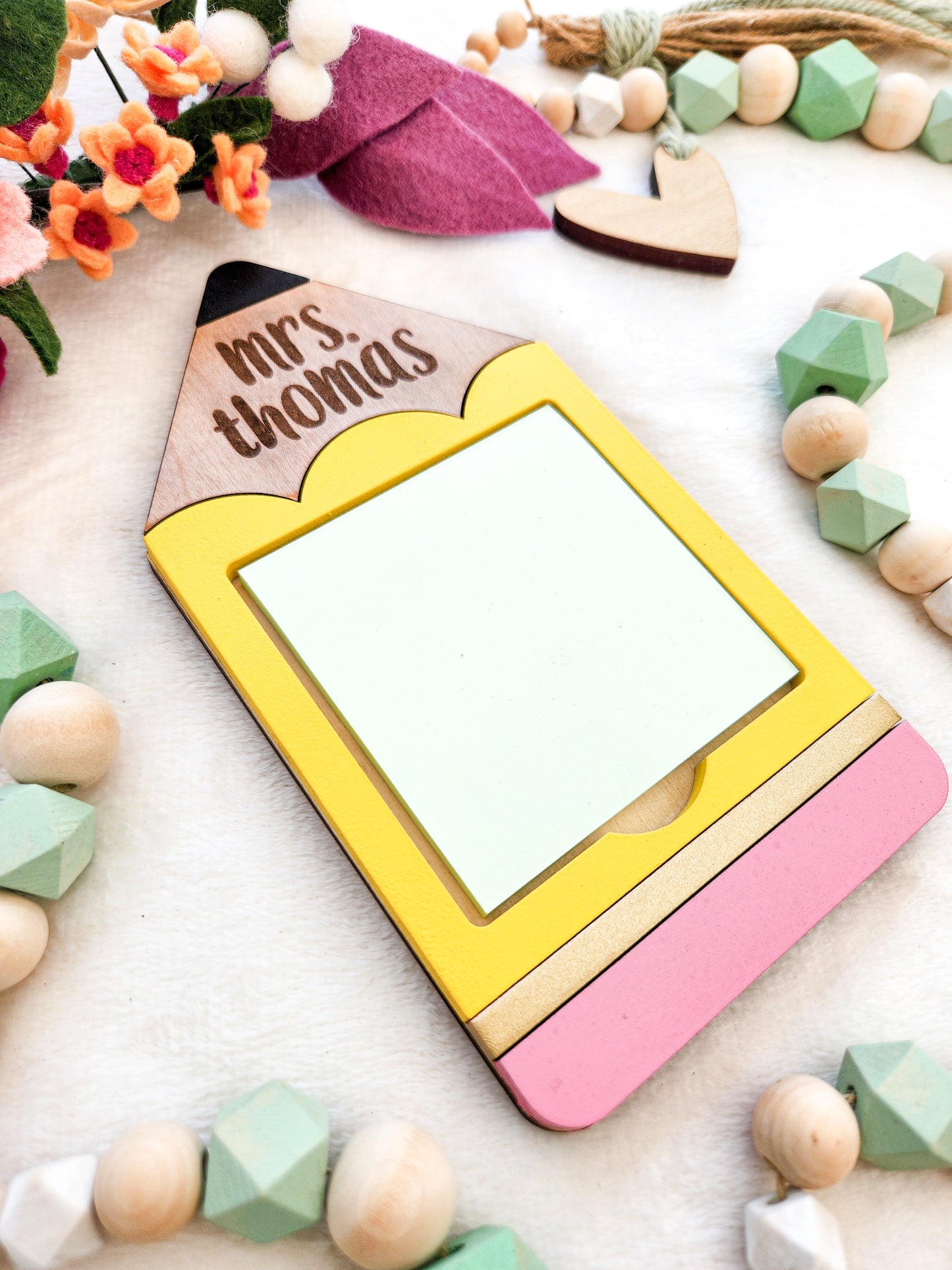 Pencil Sticky Note Holder For Teacher