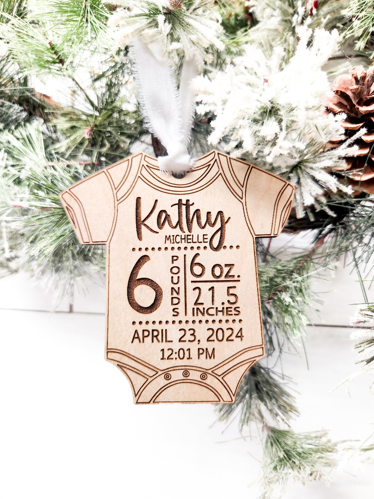 Birth Stat Ornament