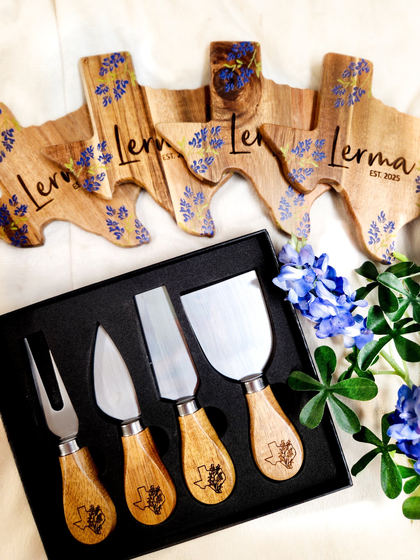 Texas Bluebonnet Coasters
