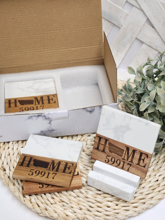 Coaster Set with Gift Box