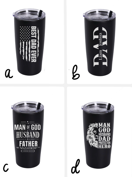 Father's Day Tumbler with Gift Box and Straw