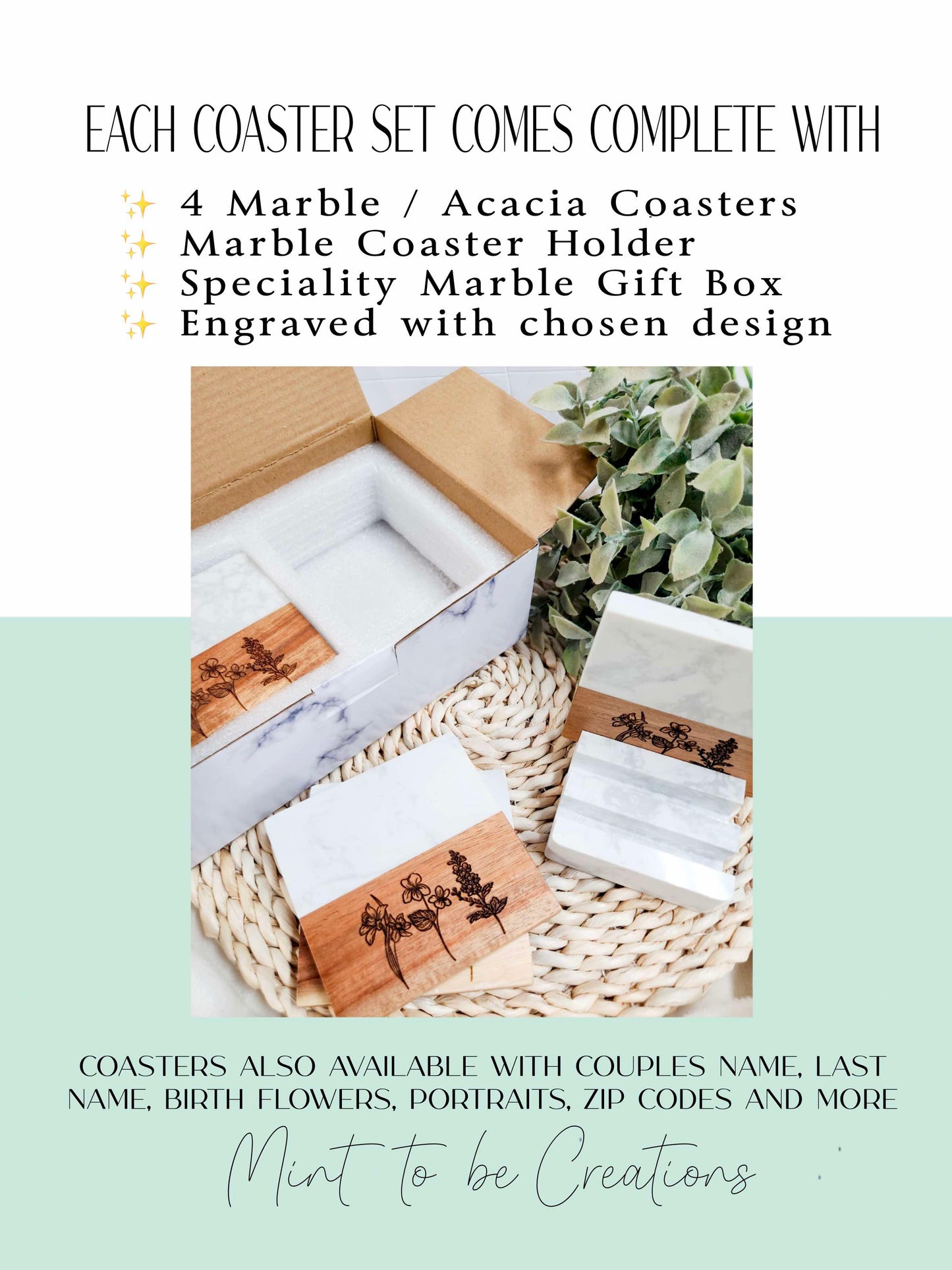 Custom Home / Zip Code Coasters