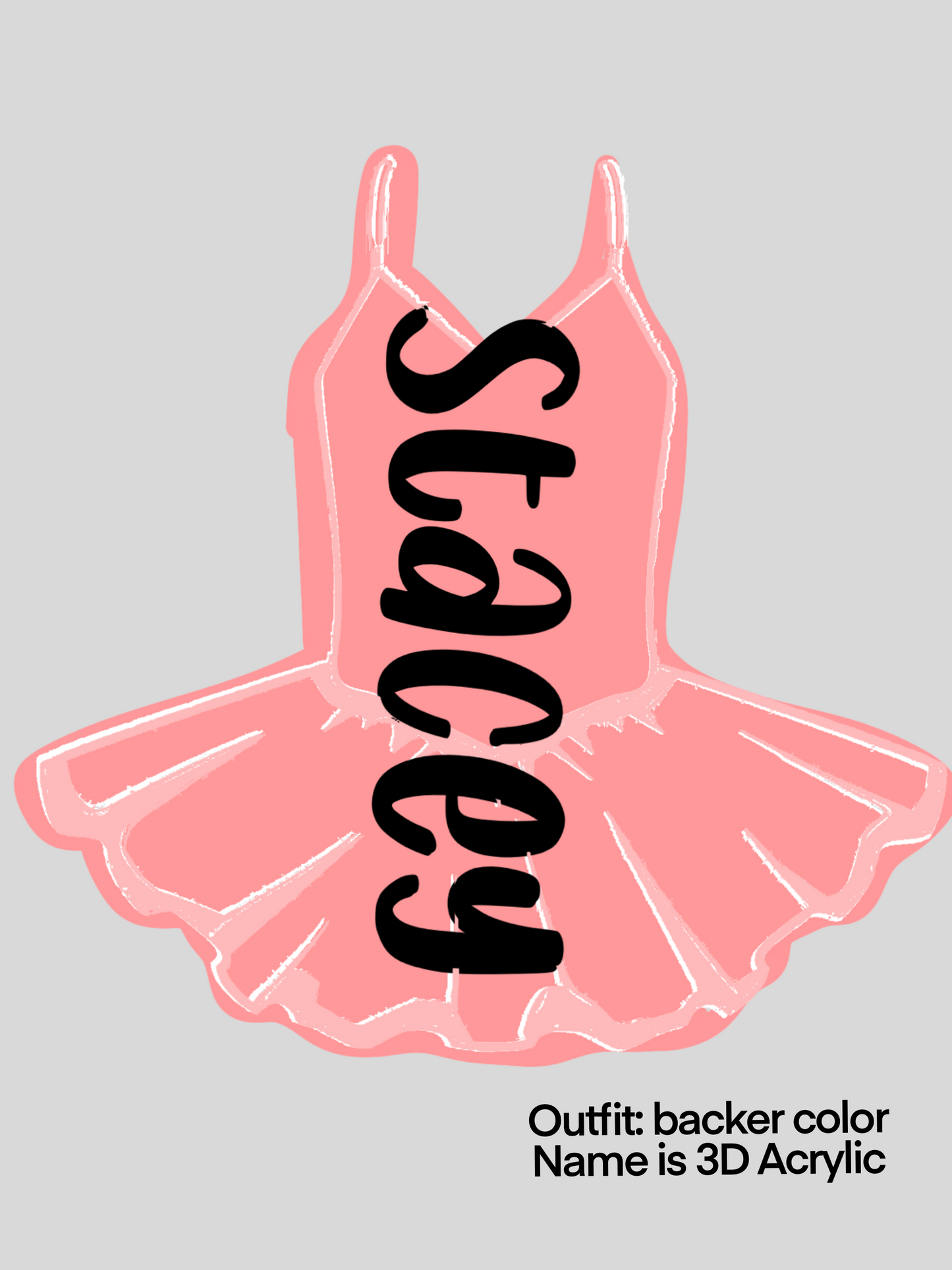 Cheer, Dance, and Ballet Name Tag