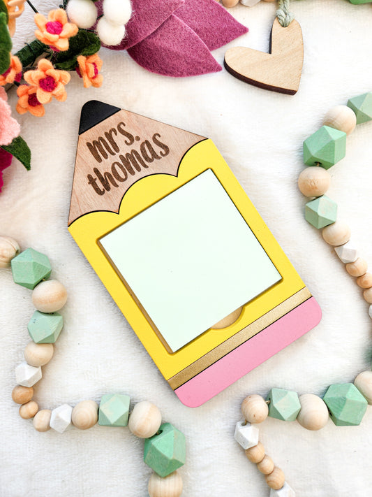 Pencil Sticky Note Holder For Teacher