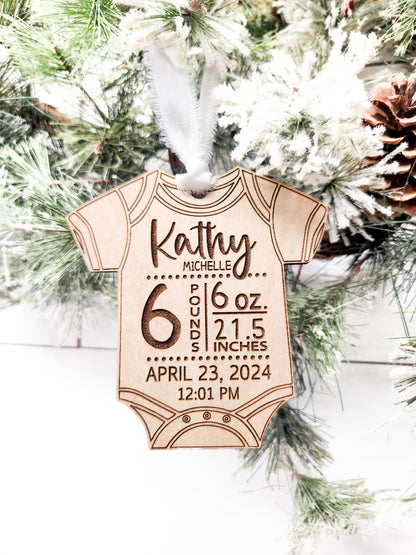 Birth Stat Ornament
