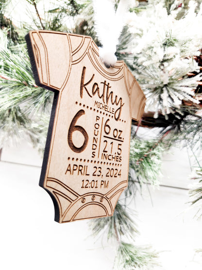 Birth Stat Ornament