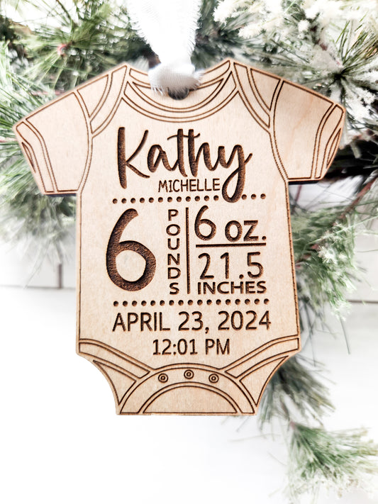 Birth Stat Ornament