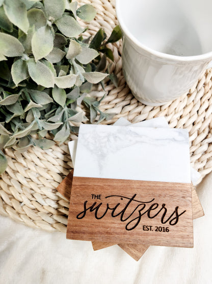 Last Name Coasters w/wo Established Date