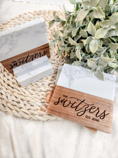 Last Name Coasters w/wo Established Date