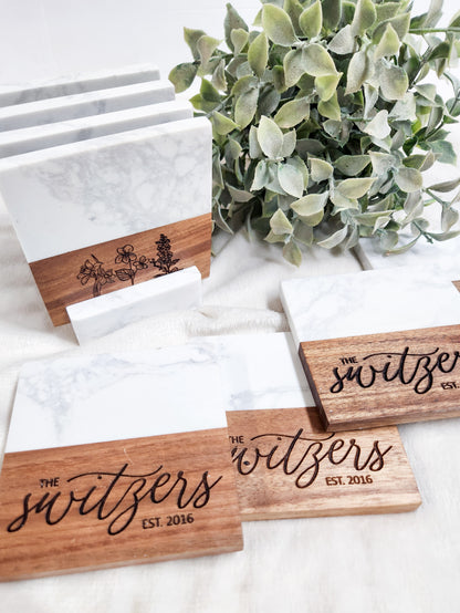 Last Name Coasters w/wo Established Date