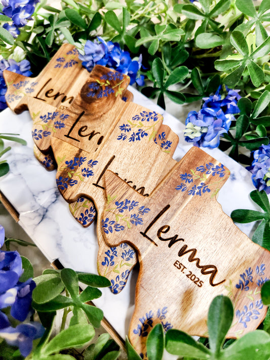 Texas Bluebonnet Coasters