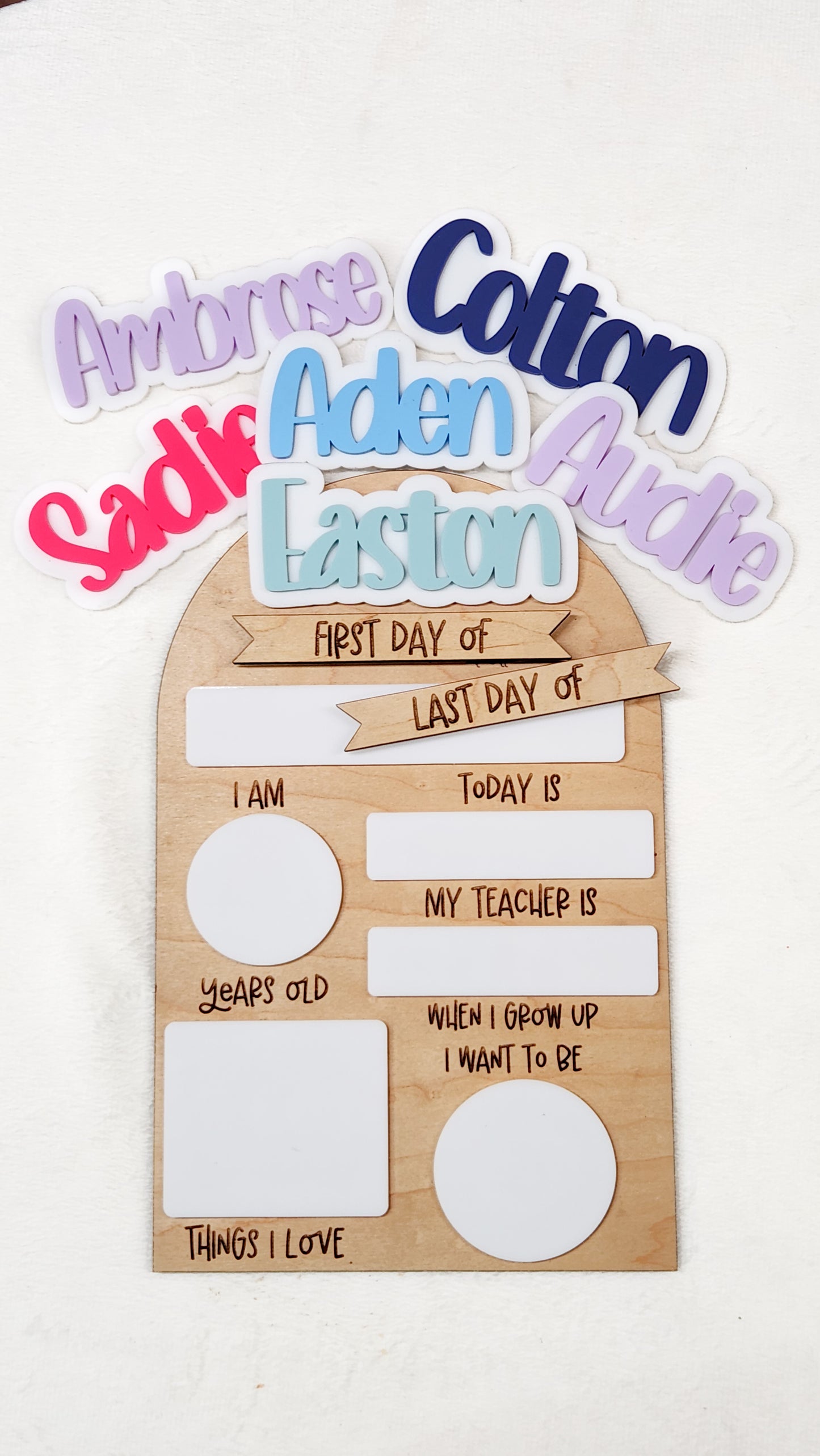 Interchangeable Back To School Signs