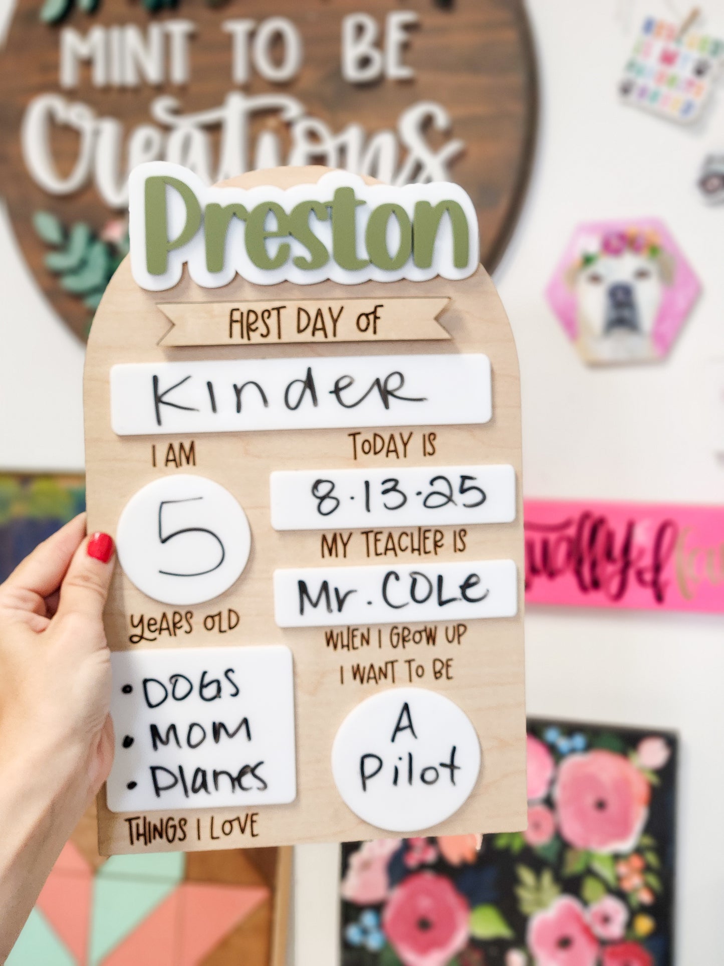 Interchangeable Back To School Signs