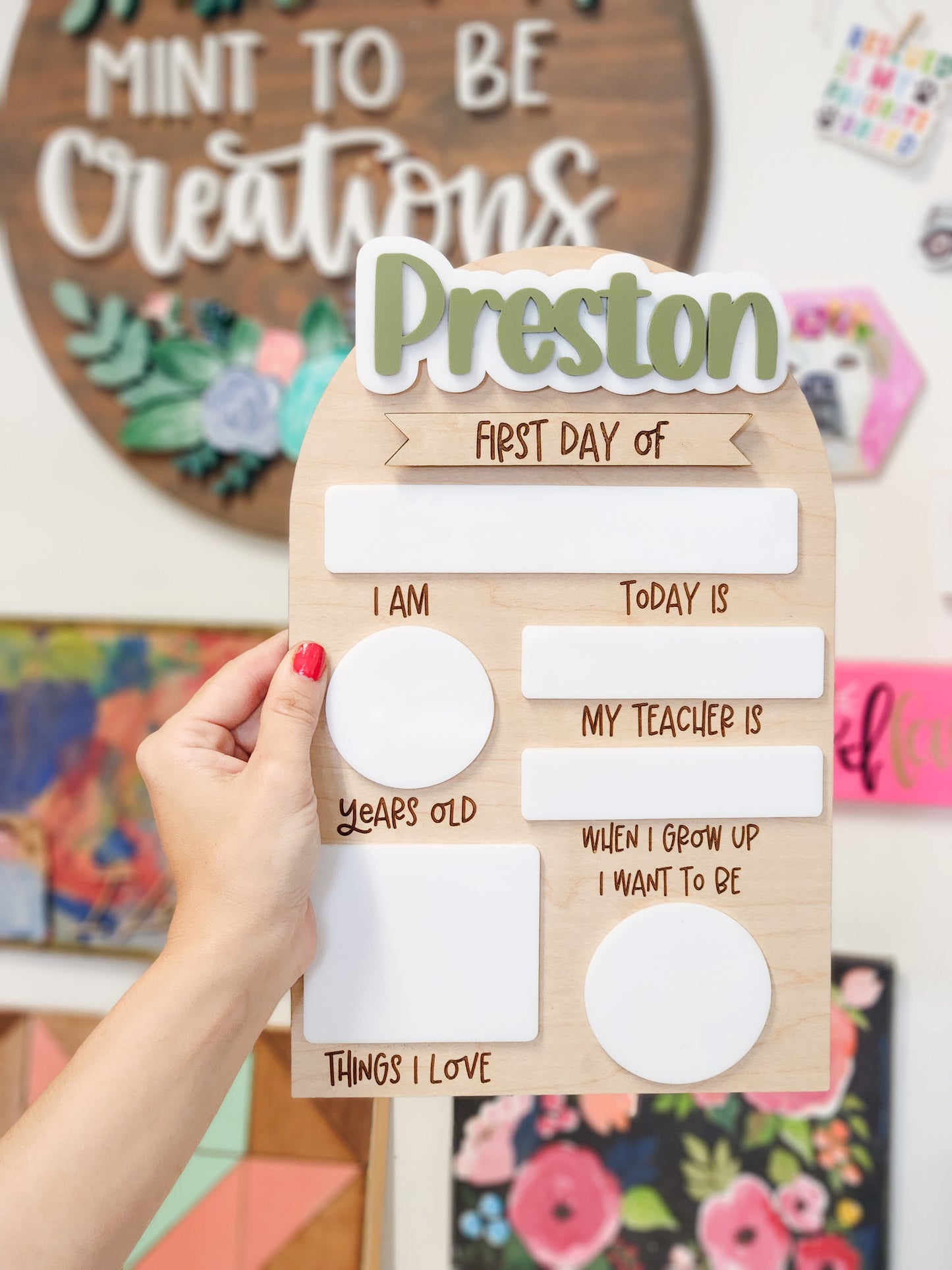 Interchangeable Back To School Signs