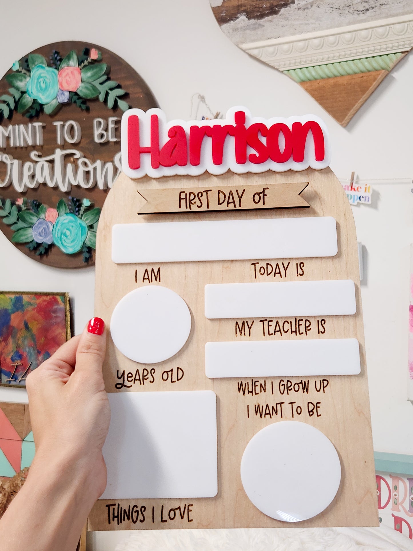 Interchangeable Back To School Signs