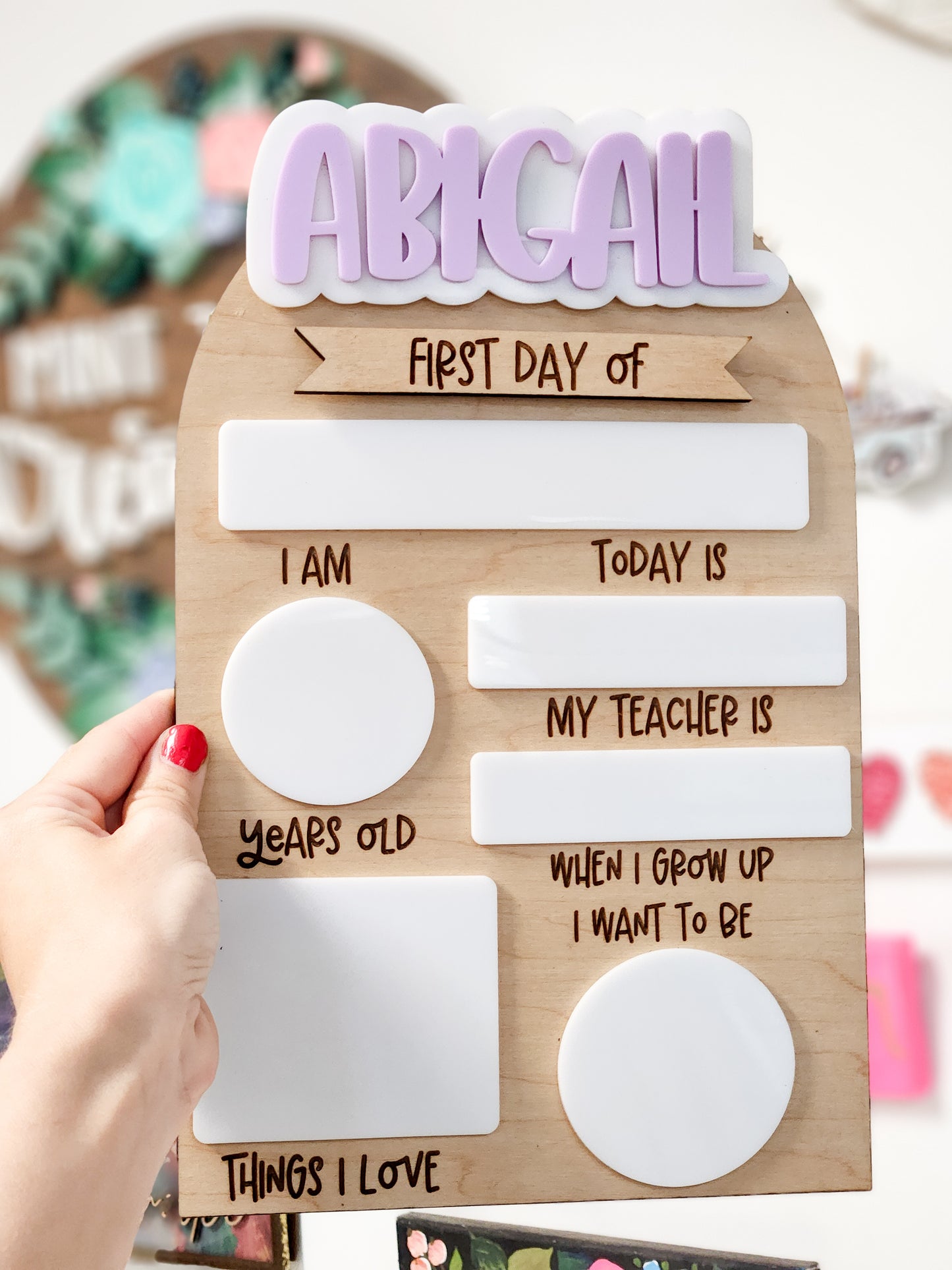 Interchangeable Back To School Signs