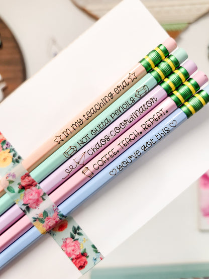 Teacher Pencil Set