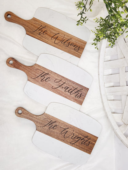 Charcuterie Board with Knives Gift Set