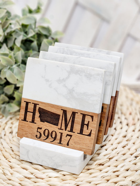 Custom Home / Zip Code Coasters