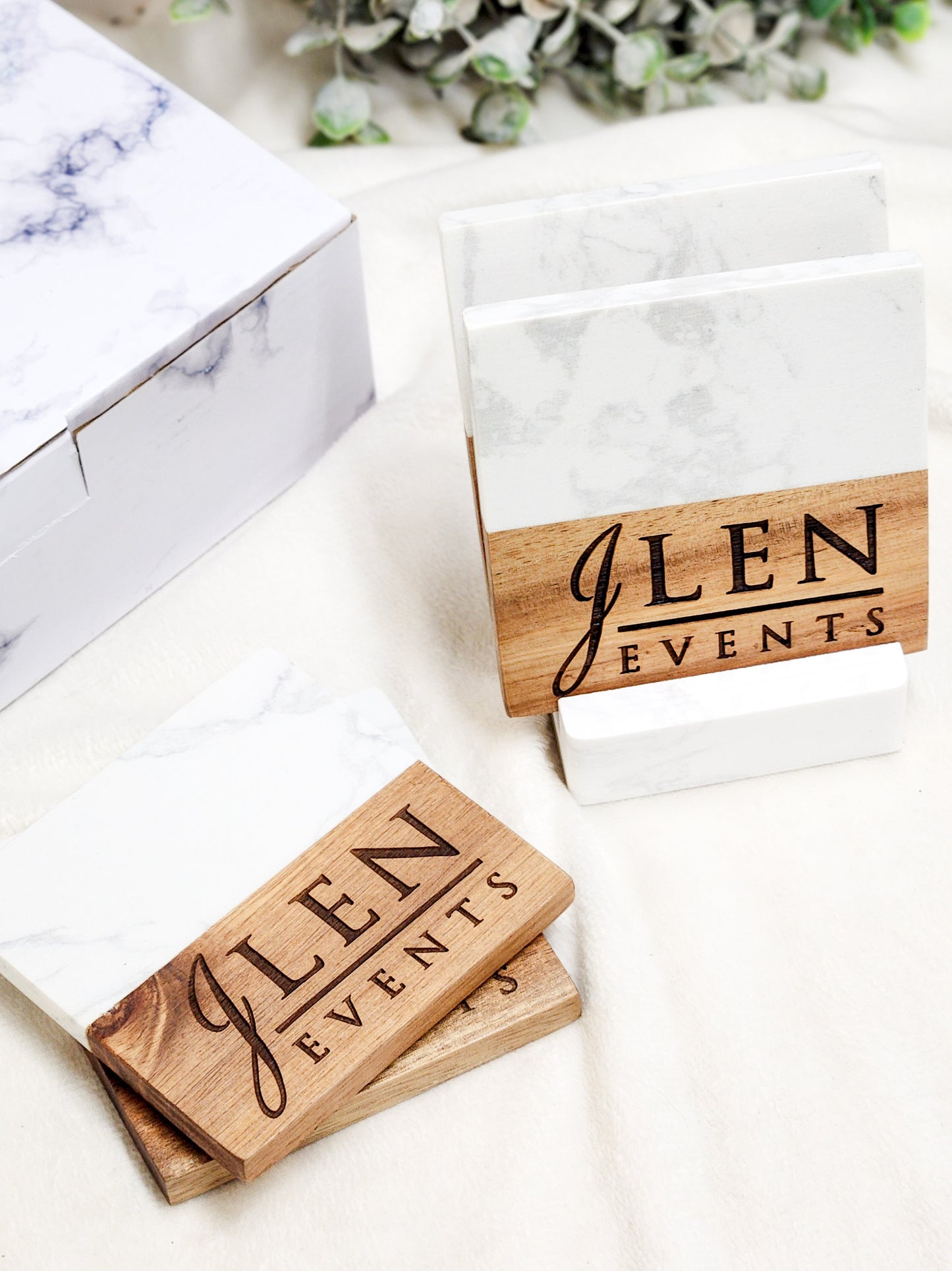 Coaster Set with Logo