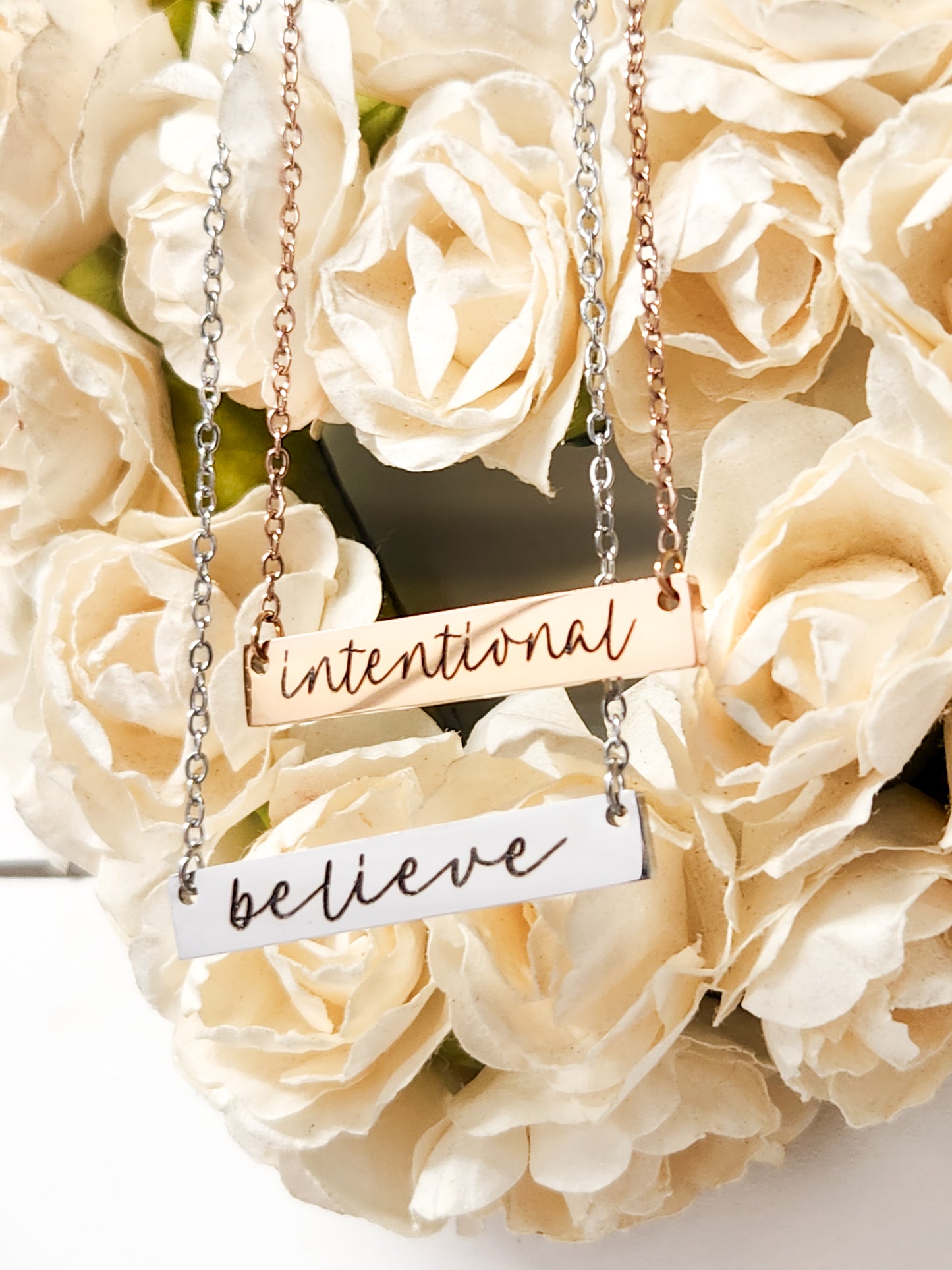 One Little Word Bar Necklace