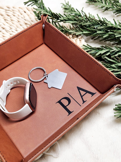 Leatherette Valet Tray