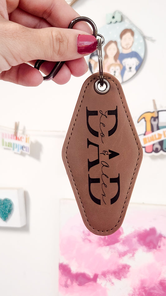 Motel Keychain for Dad