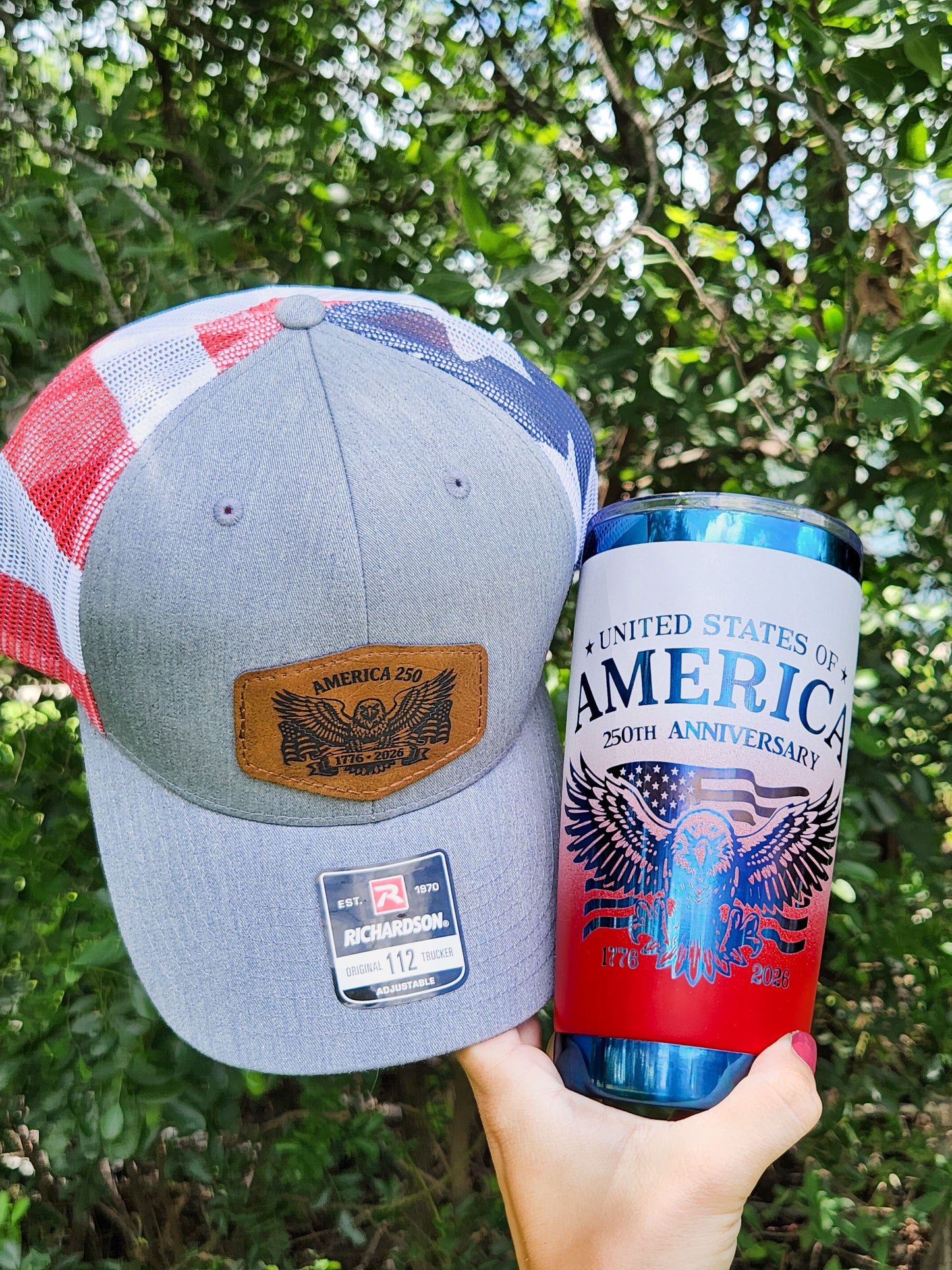 Father's Day Tumbler: Red White Blue