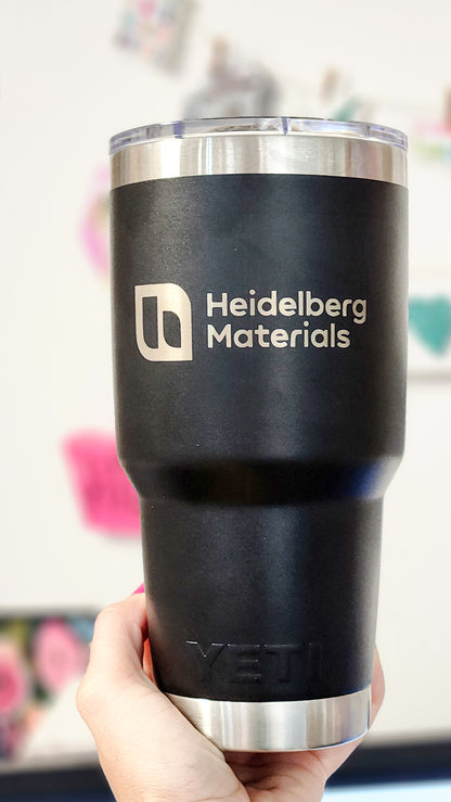 Custom Logo YETI | Engraved YETI Tumbler or Rambler Bottle
