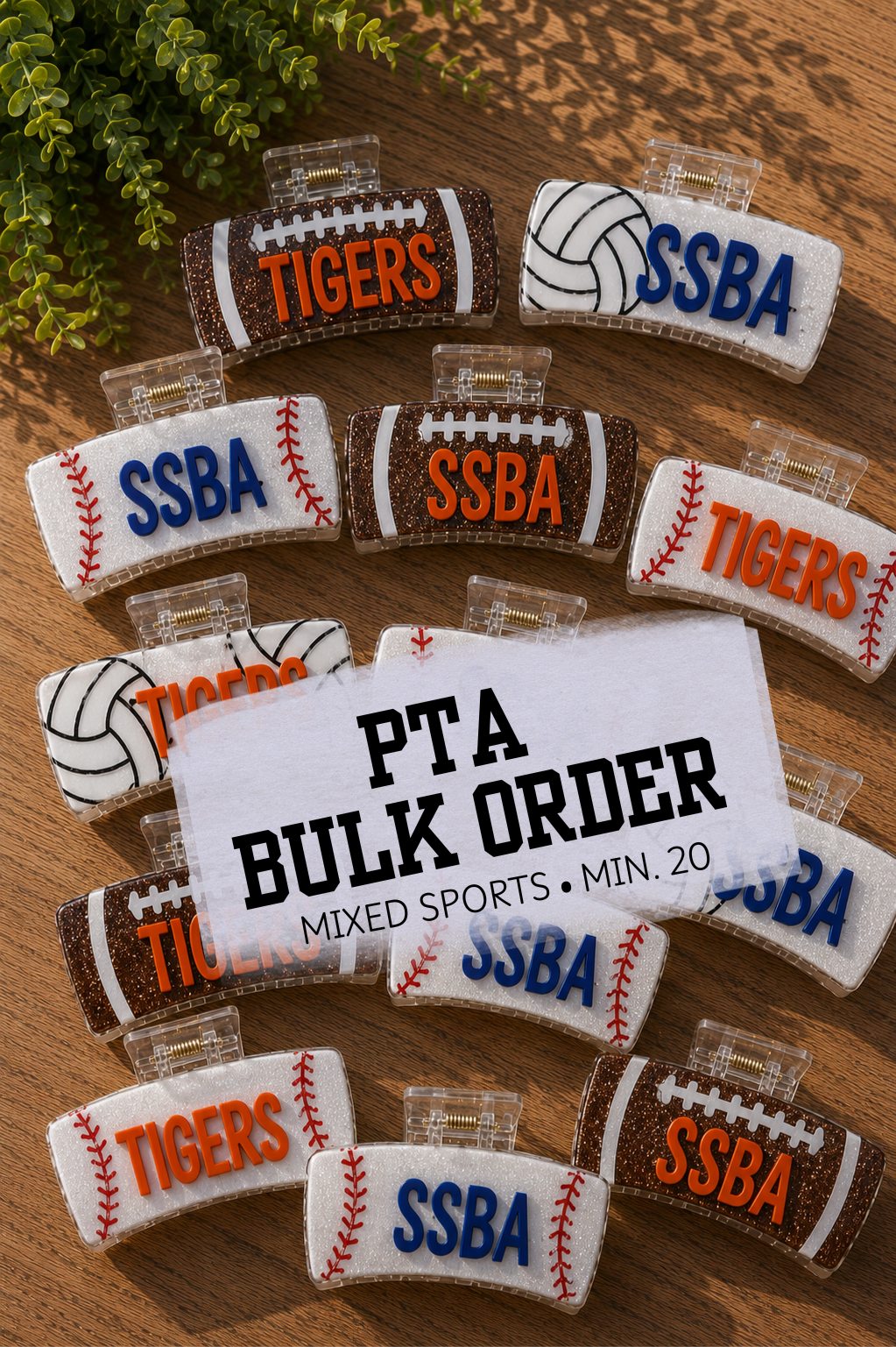 Sports Bundle Claw Clip for PTA & PTO