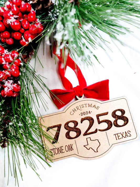 Zip Code Ornament
