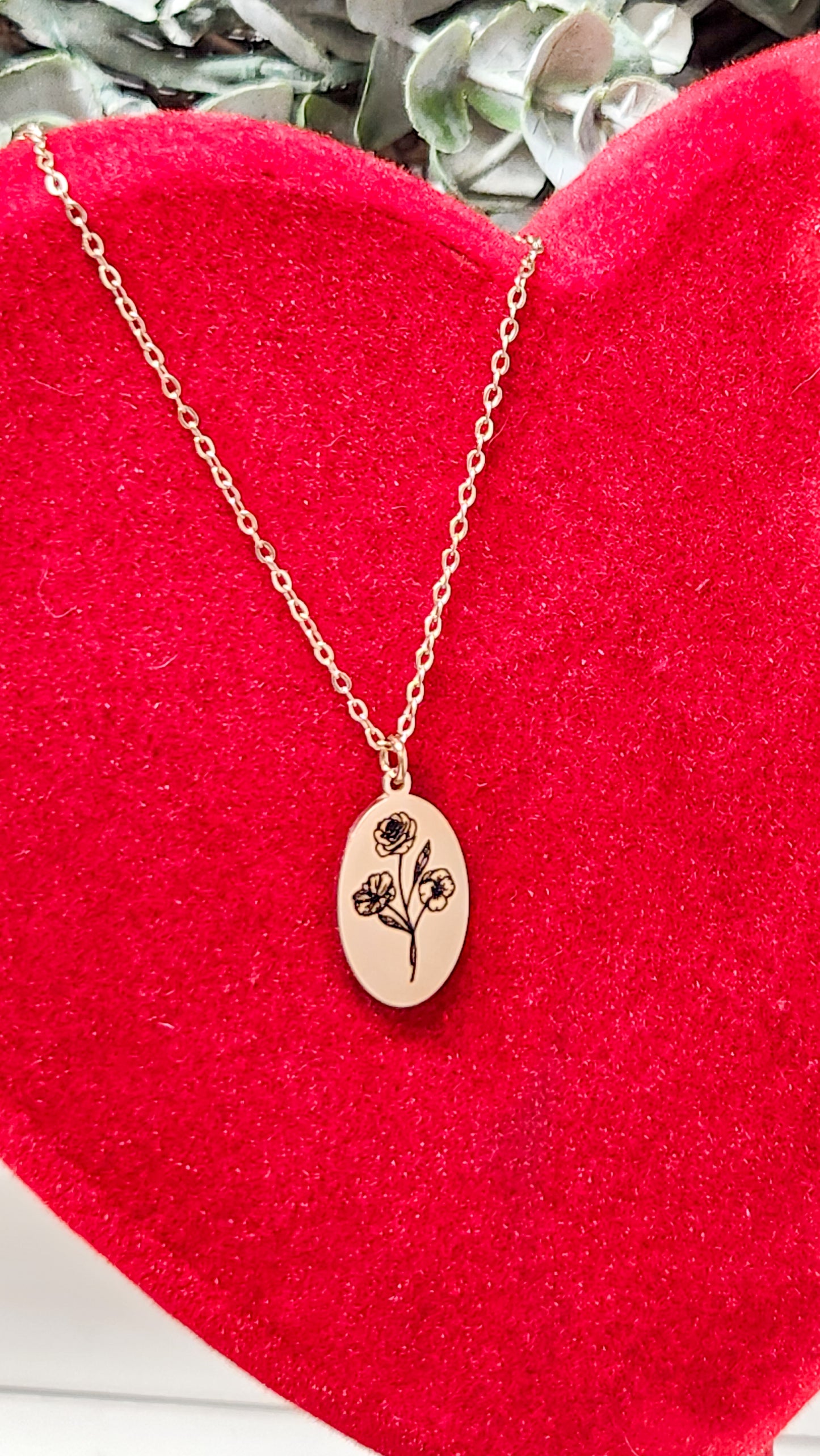 Birth Flower Necklace