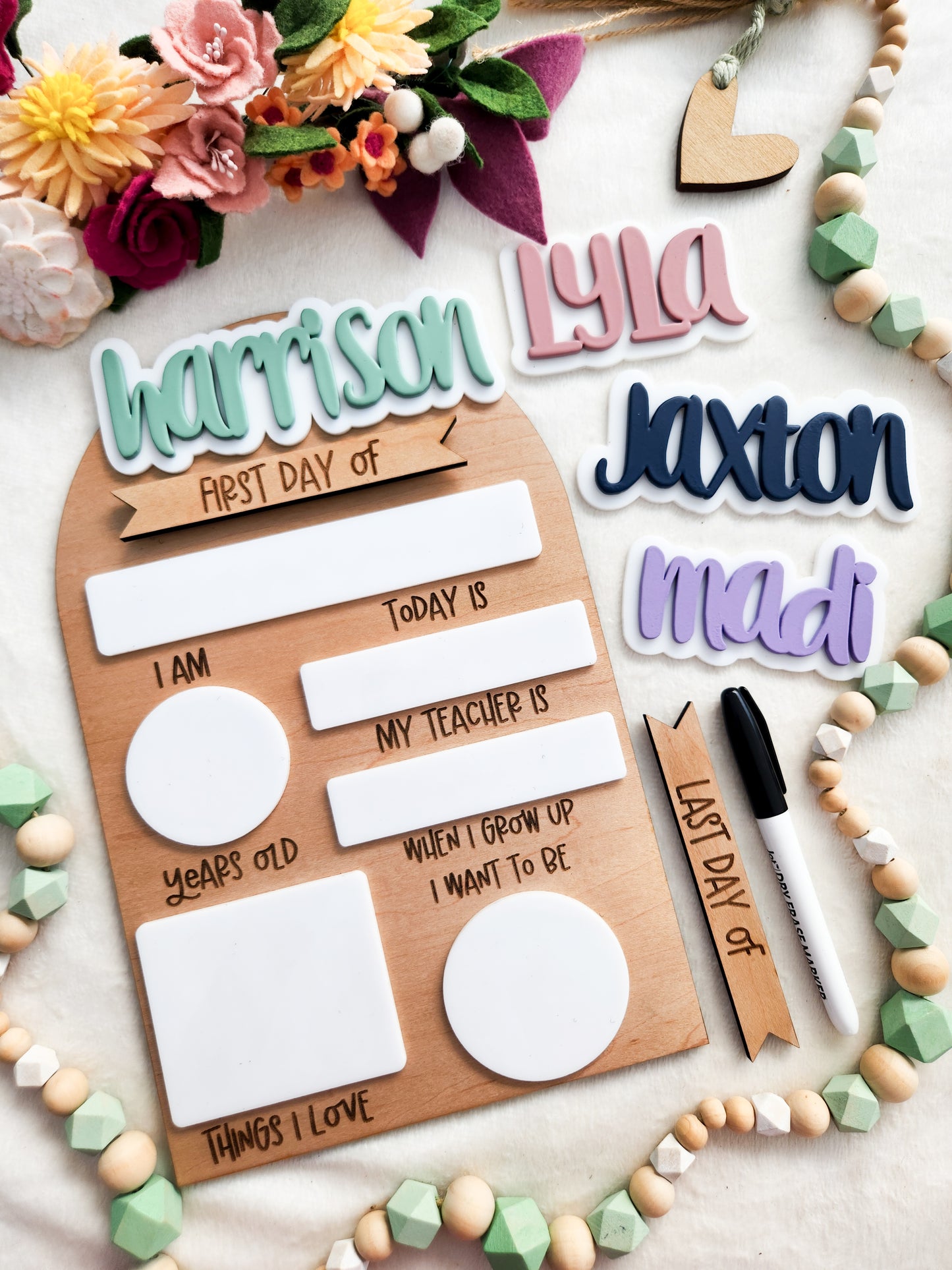 Interchangeable Back To School Signs