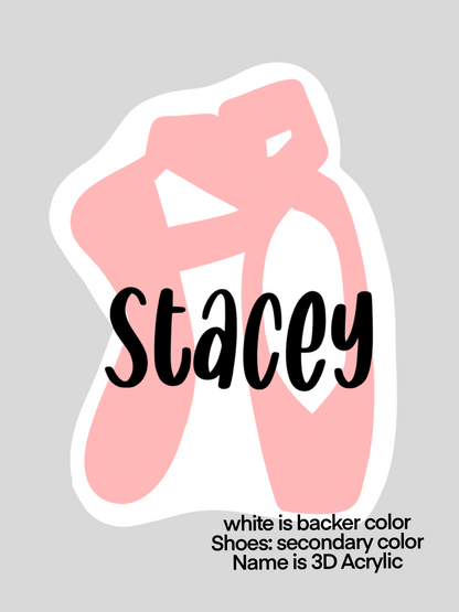 Cheer, Dance, and Ballet Name Tag