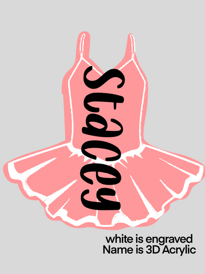 Cheer, Dance, and Ballet Name Tag