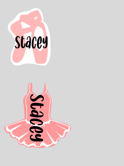 Cheer, Dance, and Ballet Name Tag