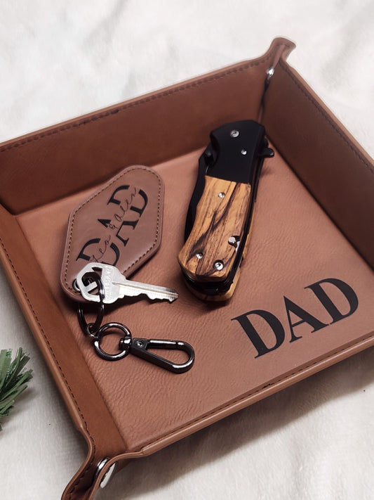 Leatherette Valet Tray