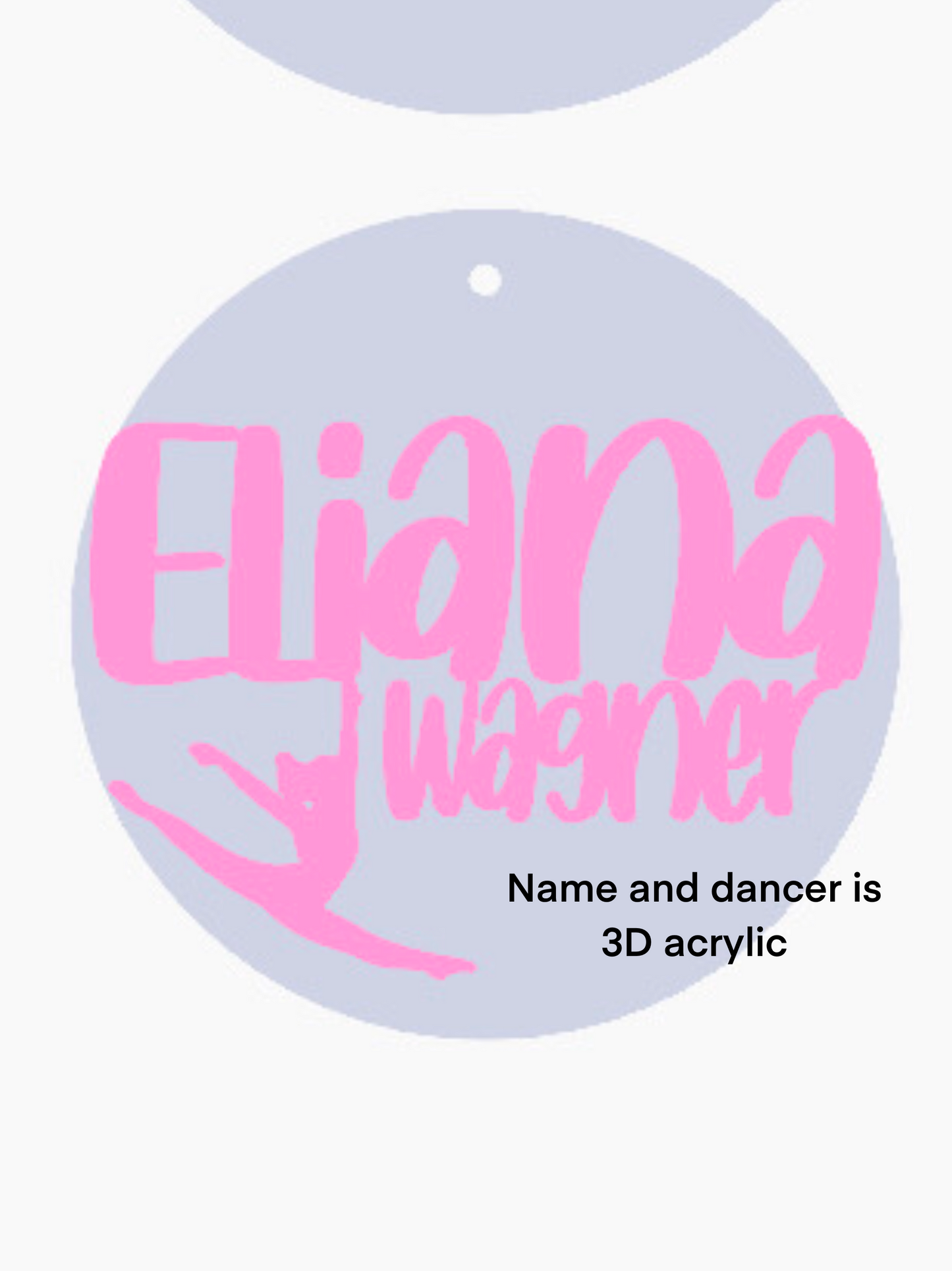 Cheer, Dance, and Ballet Name Tag
