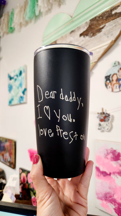 Father's Day Tumbler with Gift Box & Straw