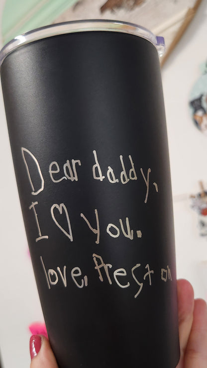 Father's Day Tumbler with Gift Box & Straw