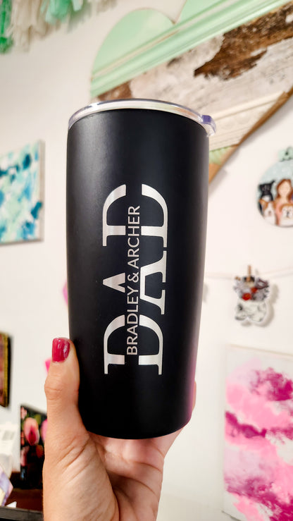 Father's Day Tumbler with Gift Box & Straw