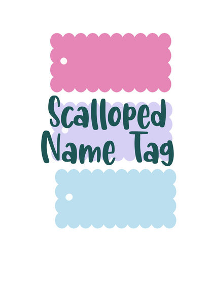 Scalloped Bag Tag