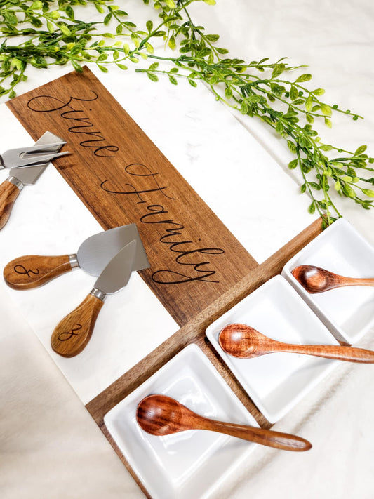 Deluxe Charcuterie Set + Coaster GIft Set