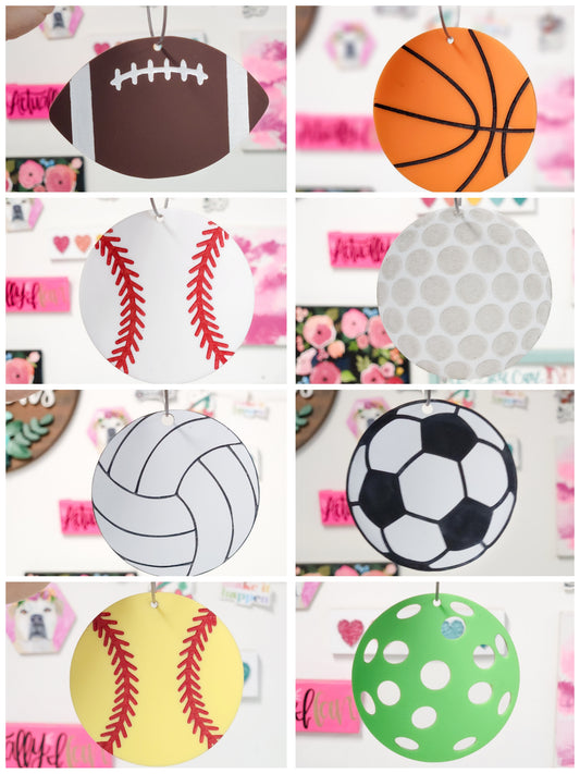 Ball Sports Name Tag
