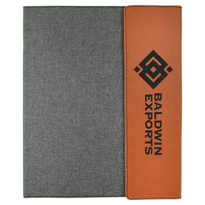 Personalized Leatherette Portfolio | Custom Engraved Business Folder