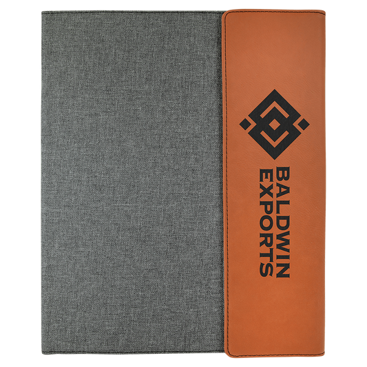 Personalized Leatherette Portfolio | Custom Engraved Business Folder