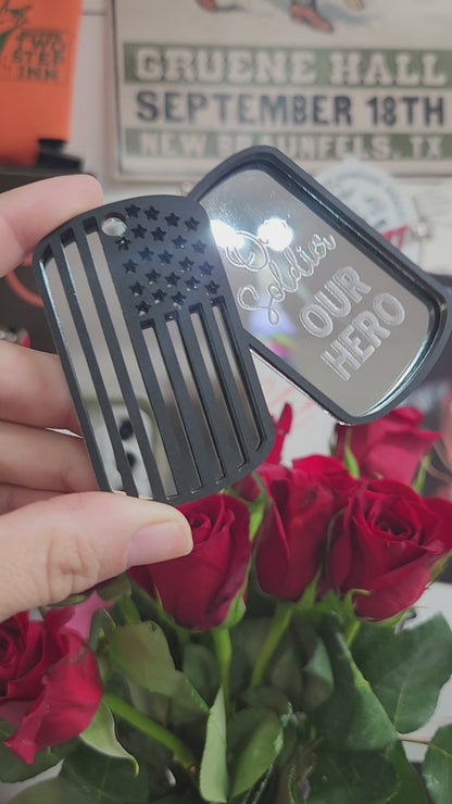 Military Dog Tag Ornaments
