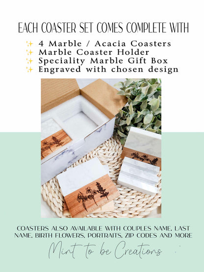 Last Name Coasters w/wo Established Date